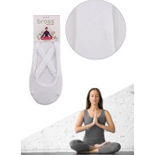 Bross Kadın Mor Kaydırmaz Taban Yoga Çorap Onl-02558