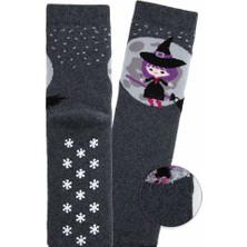 Bross 3lü Cadı Kaydırmaz Taban Havlu Çocuk Çorap ONL-02219