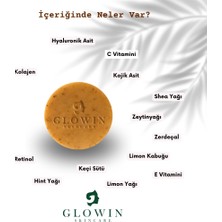 Glowin Skincare Glowin  Citruluxé Kojik Asitli Doğal Aydınlatıcı Sabun - Retinol, C-E Vitamini, Kolajen, Hyalüronik Asit