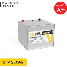 WERER ENERGY 24V 230Ah LiFePO4 Platinum Series Bluetooth'lu Lityum Demir Fosfat Akü