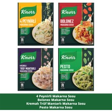 Knorr Makarna Sosu Truf Mantarlı + Pesto + Bolonez + 4 Peynirli