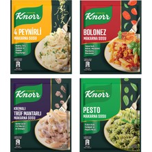 Knorr Makarna Sosu Truf Mantarlı + Pesto + Bolonez + 4 Peynirli