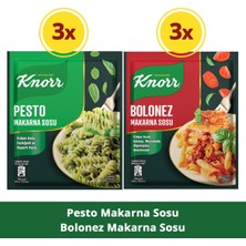 Knorr Pesto Makarna Sosu 50gr x3 + Bolonez Makarna Sosu 45gr x3