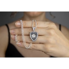 Giby Jewel Aslan Burcu 925 Ayar Gümüş Kolye
