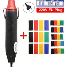Depokon 220V 300W Sıcak Hava Isı Tabancası & 200 Parça Kablo Set