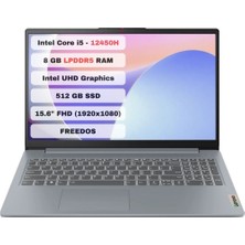 Lenovo Ideapad Slim 3 15IAH8 83ER00HLTR Intel Core I5 12450H 8gb 512GB SSD Freedos 15.6'' Fhd Taşınabilir Bilgisayar