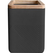 Primanova Madera 4 Parça Banyo Seti Siyah