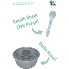 Vagonlife Büyük Ebat 1200 ML (Sızdırmaz,Karışmaz 4 Bölmeli) Lunch Box Yeni Nesil Sefer Tası -FF7080