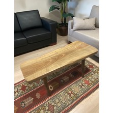 Kastawoods 2230174 Ceviz El Yapımı Kütük Orta Sehpa  97X37