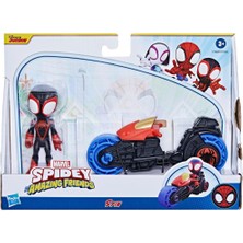 Spider And Hıs Amazıng Frıends Motorsiklet ve Figür Miles - F6777-F7460