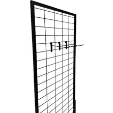 Gri Dekor 40 Adet 30 cm Siyah Tel Pano Kancası, Aksesuar Kancası, Bijuteri Mağaza Kancası, Askı Kanca