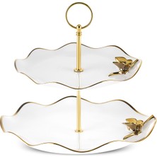 Karaca x Müge Anlı Kelebekli Katlı Kurabiyelik 26 cm