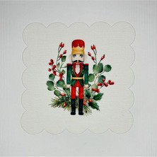 Deco Sulu Boya Kurşun Asker Desenli Dijital Baskılı Lazer Kesim Kokteyl Peçetesi