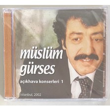 Avrupa Müzik Müslüm Gürses Açık Hava Konserleri 1 CD (Jelatininde Sıfır Orjnal Dönem Baskı Cd)