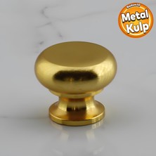 Badem10 Gama Düğme Metal Kulp Gold Altın Çekmece Mobilya Mutfak Dolabı Dolap Kulpu Kulbu Kulpları