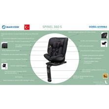 Maxi-Cosi Spinel 360 S i-Size Dönebilen Yatabilen Isofix'li 0-36 kg Oto Koltuğu Authentic Black