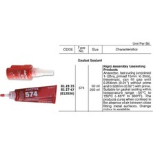 Loctite 574 Genel Amaçlı Hızlı Kuruma Yüzey Contası Portakal (50 ml)
