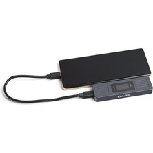 Dark Usb3.2 Gen2 Type-C - M.2 Nvme & Sata Ngff SSD LED Dokunmatik Ekranlı Disk Kutusu (Dk-Ac-Dsem6)