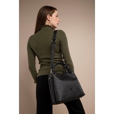 Just Polo Içi Geniş Büyük Boy Geniş Askılı Günlük Kadın Omuz Çantası 33X26 cm