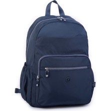 Nas Bag Büyük Boy Unisex Hafif  ve Su Geçirmez Çok Gözlü Sırt Çantası Lacivert
