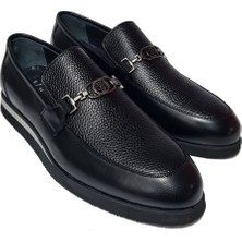 Voyager Bağsız Metal Bant Aksesuarlı Floter Hakiki Deri Loafer Ayakkabı 6843