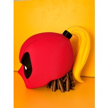 3D Hayal Ötesi Lady Deadpool Maske Mıknatıslı Plastik Maske