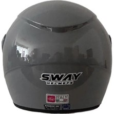 Sway Sw 733 Nardo Gri Yarım Motosiklet Kaskı - S