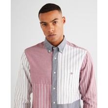 Gant Erkek Yeşil Regular Fit Gömlek Yaka Çizgili Gömlek 3824323T.376