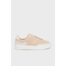 Tommy Hilfiger Logolu Süet Sneaker Ayakkabı Kadın Ayakkabı FW0FW08186 Try