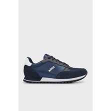 Boss Deri Logolu Sneaker Ayakkabı Erkek Ayakkabı 50498133 401