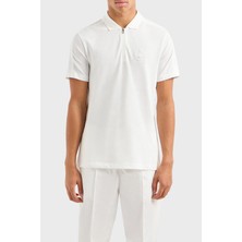 Armani Exchange Pamuklu Regular Fit Yarım Fermuarlı Erkek Polo Yaka Tshirt 6dzflc ZJM5Z 1116