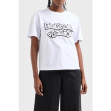 Emporio Armani Logolu Pamuk Regular Fit Tshirt Kadın Tshirt 6D2T7H 2J4EZ 0100