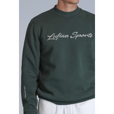 Lufian Loved Erkek Sweatshirt Kırık Beyaz