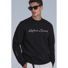 Lufian Loved Erkek Sweatshirt Kırık Beyaz