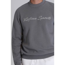 Lufian Loved Erkek Sweatshirt Kırık Beyaz