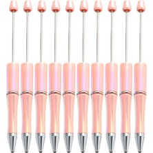 Lanfy 10X Boncuklu Kalem Rollerball Kalem Yaratıcı Ofis Malzemeleri Okul Öğrencileri Için Pembe (Yurt Dışından)