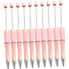 Lanfy 10X Boncuklu Kalem Rollerball Kalem Yaratıcı Ofis Malzemeleri Okul Öğrencileri Için Pembe (Yurt Dışından)