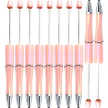Lanfy 10X Boncuklu Kalem Rollerball Kalem Yaratıcı Ofis Malzemeleri Okul Öğrencileri Için Pembe (Yurt Dışından)