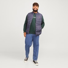 Büyük Beden Logo Baskili Bisiklet Yaka Sweatshirt - Vesterbro