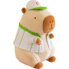 Lanfy Capybara Oyuncak Capybara Ş Ş Oyuncak Yenilik 22CM Yeşil Giyim (Yurt Dışından)