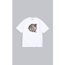 Oversize Disco Baskılı Unisex T-Shirt
