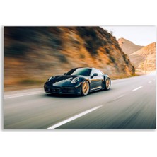 Vientex Siyah Porsche 911 Turbo S Araba Tablosu - VHC119