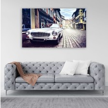 Vientex Beyaz Volvo P1800 Klasik Araba Tablosu - VHC102