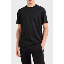 Emporio Armani Logolu Pamuklu Regular Fit Bisiklet Yaka Erkek Tshirt 6D1TD6 1josz 0999