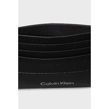 Calvin Klein Logolu  Deri Kartlık K50K512315BEH Erkek Kartlık K50K512315 Beh