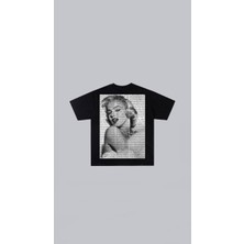 Oversize Marilyn Monroe Baskılı Unisex T-Shirt