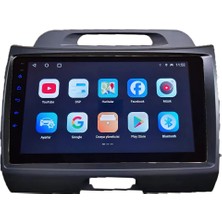 Kia Sportage 2011-2016 Yıl Android Sürüm 13 Kablosuz Carplay Navigasyon Multimedya 9 Inç Ekran 2Gb Ram 32Gb Rom Hafıza Çerçeveli ve arka görüş kameralı