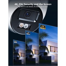 Cctv Kamera - 8mp Ultra Hd Güvenlik Kamerası, Akıllı Insan/araç Algılama, Dahili Microsd Kart Yuvası