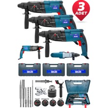 Daflong Set 3x Daflong Metal Şanzıman Kırıcı Delici Darbeli Matkap 2-28 mm Hilti