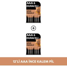 Alkalin Aaa Ince Kalem Pil, 1,5V (LR03 / MN2400), 6'lı  Paket x 2